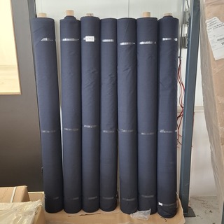 7x Rol fijne schaduwdoek, Marineblauw