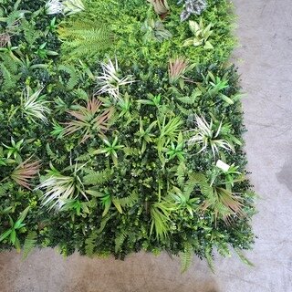 4x Net muurdecoratie kunstplanten (4 m²)