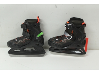 Oxelo Schaatsen Fit 100 Kinder Zwart/Oranje maat 29–32