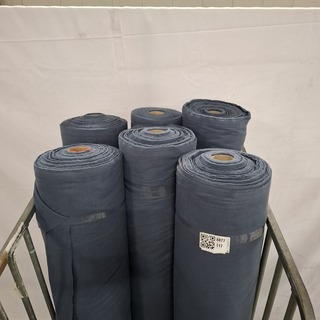 6x Rol Moltonflanel, Antraciet