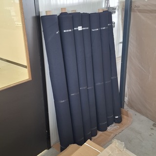 7x Rol fijne schaduwdoek, Marineblauw