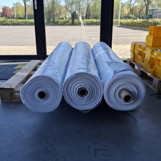 3x Rol stof voor stucloper en spatkleden