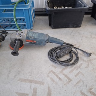 Bosch steenpolijstmachine + Elu bovenfrees – inclusief polijstschijven
