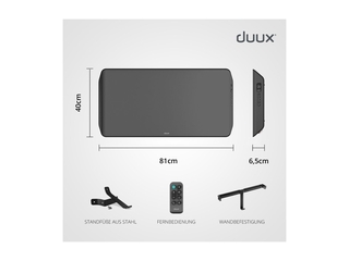 Duux Edge 2000W Smart Convectorkachel Grijs