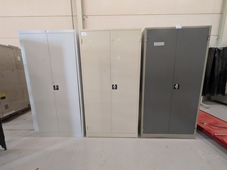 3x Diverse kantoorkast