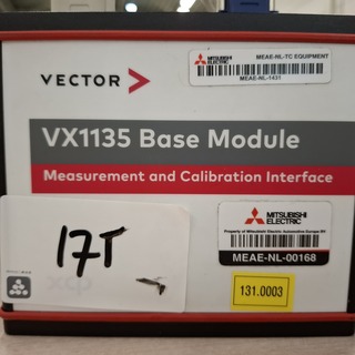 Meet en kalibratie interface met base module Vector, VX1135 en VN8911