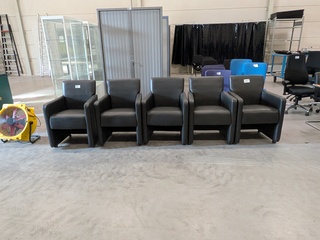 5x Verrijdbare eetkamerstoel