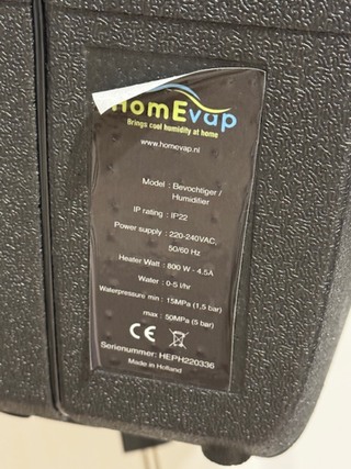 WTW luchtbevochtiger HomeVap