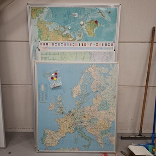 7x Diverse landkaart