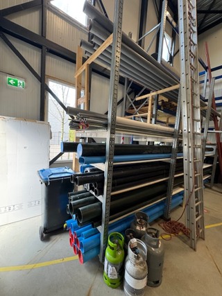 Palletstelling met zelfbouwstelling