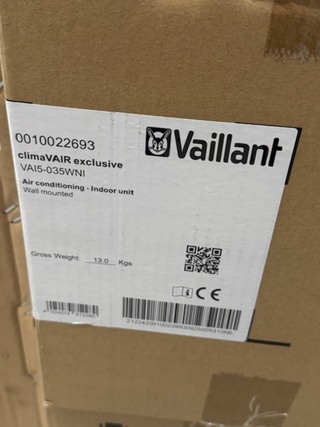 Buitenunit met 2x binnenunit Vaillant, ClimeAIR exclusive