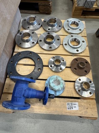 Ca. 10x flens en 1x afsluiter