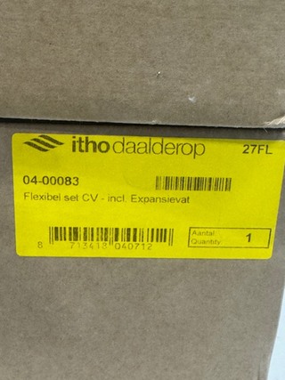 3x CV aansluit set met expansievat