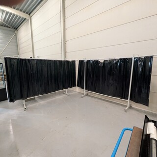 2x Verrijdbare lasscherm