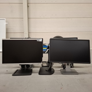 6x Diverse  monitor o.a. Dell, HP, diverse modellen