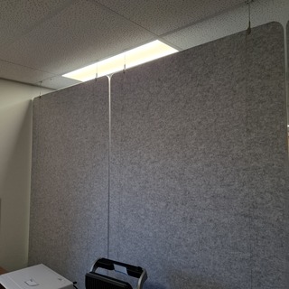 2x Akoestisch paneel met 2x kantoorscherm