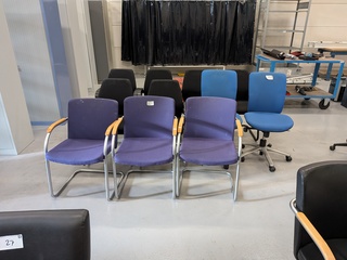 11x Diverse kantoorstoel