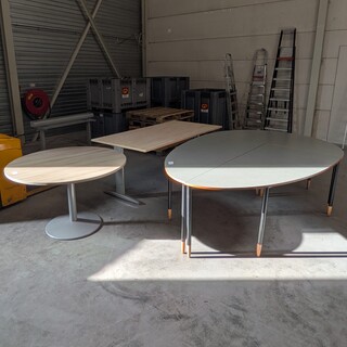 3x Diverse kantoortafel