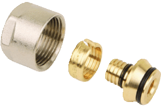 Ca. 96x zak Eurokonus schroefkoppelingen Henco, EK20-2