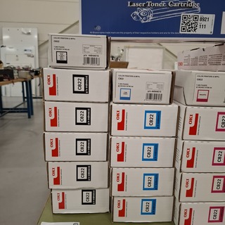 Ca. 27x Diverse toner/cartridges o.a. Oki