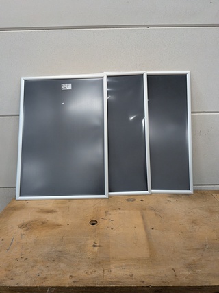 3x Kliklijst met 2x memobord