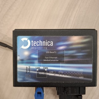 Ethernet media converter t.b.v. voertuignetwerken, Technica, 100 Baset