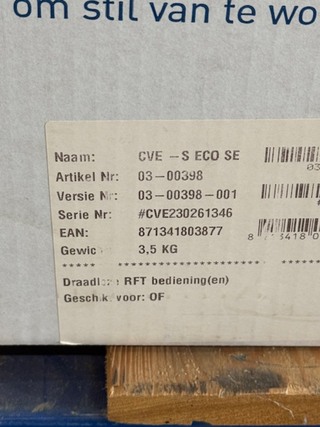 Ventilatie box Itho Daalderop, CVE