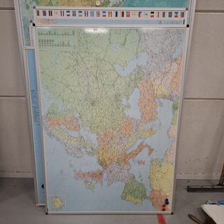 7x Diverse landkaart