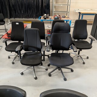 6x Diverse bureaustoel