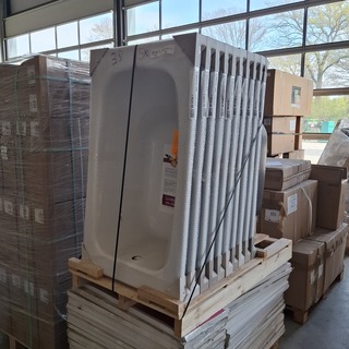 5x Bad plaatsbesparend, Allibert, FLAVIS, Wit