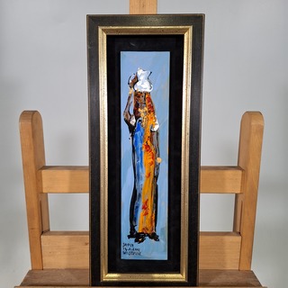 Acryl schilderij op paneel, Maya Wildevuur, Jaipur, 2002