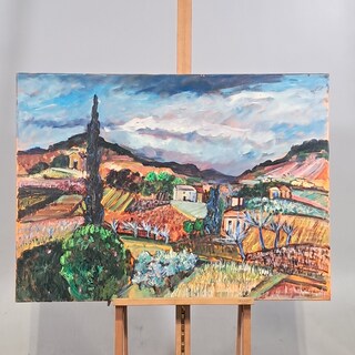 Schilderij, Maya Wildevuur, Mirabel Aux Baronnies, 2000