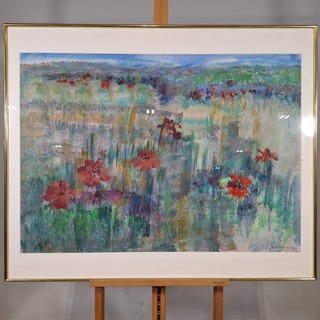 Afbeelding in lijst, Maya Wildevuur, Bloemenveld