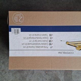 2x Handdoekhouder, Allibert, Kaleo, Messing