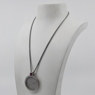 Collier met hanger, 18 karaats