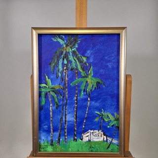Acryl schilderij op paneel, Maya Wildevuur,  Tahiti