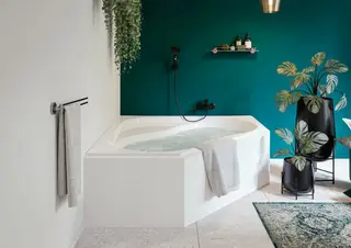 Whirlpoolbad INOA hoekbad, Allibert, INTENSIA, Wit