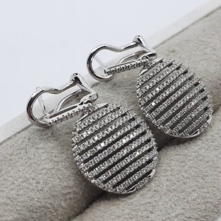 Paar oorhangers, 14 karaats