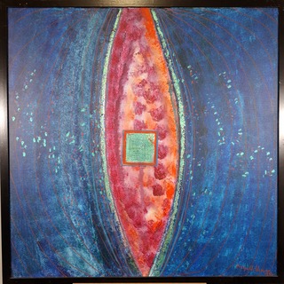 Acryl schilderij, Maya Wildevuur, Abstract, 1992