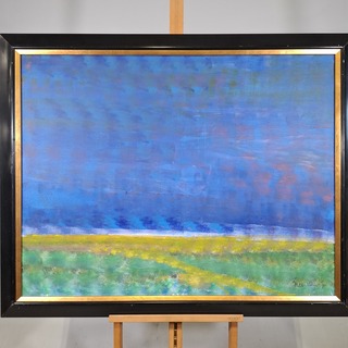 Acryl schilderij, Maya Wildevuur, Ode aan Emil Nolde, 1991
