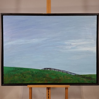 Schilderij, Maya Wildevuur, Landschap/De Dijk