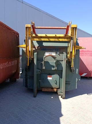 Haakarm afzet perscontainer, Kiggen, PD731, groen, 2001