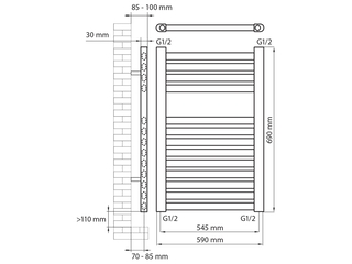 Haceka  Design  Radiator  Sinai  Satijn  Grijs