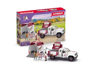 Schleich Horse Club Mobiele dierenarts met aanhanger