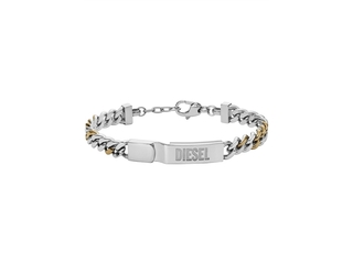 Diesel DX1457931 Heren Armband  Zilverkleurig