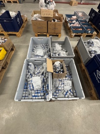 Ca. 196x Perskoppeling, Geberit, Flowfit