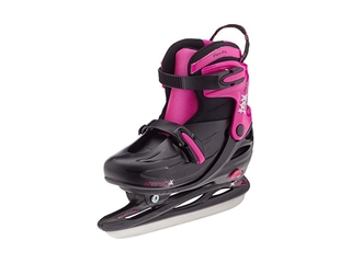 Nijdam 3008 Junior Kunstschaats Zwart/Roze  Maat 34-37