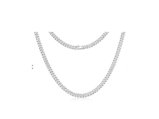 Vigor Heren Ketting Geslepen Gourmet 5,0 mm Zilver