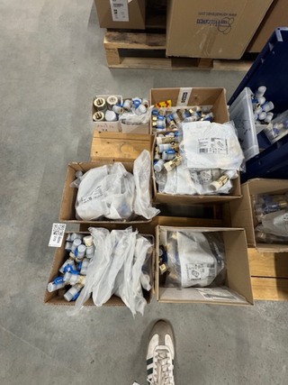 Ca. 350x Perskoppeling, Geberit, Flowfit