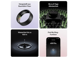 Ultrahuman Ring Air Wearable Mat Grijs Maat 7